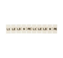 Маркеры для JXB-ST 1.5 с символами L1. L2. L3. N. PE (уп.10шт) PROxima EKF zb-st-1.5-L-1-3