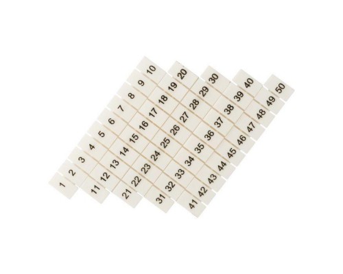 Маркеры для JXB-ST 4 с нумерацией 1-50 (уп.10шт) PROxima EKF zb-st-4-1-50