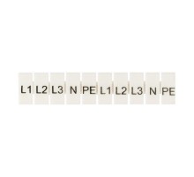 Маркеры для JXB-ST 4 с символами L1. L2. L3. N. PE (уп.10шт) PROxima EKF zb-st-4-L-1-3