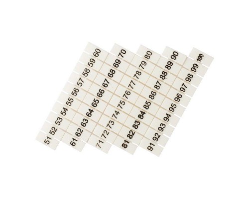 Маркеры для JXB-ST 6 с нумерацией 50-100 (уп.10шт) PROxima EKF zb-st-6-50-100