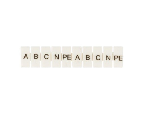 Маркеры для JXB-ST 6 с символами A. B. C. N. PE (уп.10шт) PROxima EKF zb-st-6-A-PE