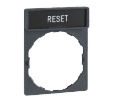 Маркировка 30х40мм с текстом 8х27мм RESET SchE ZBY2322