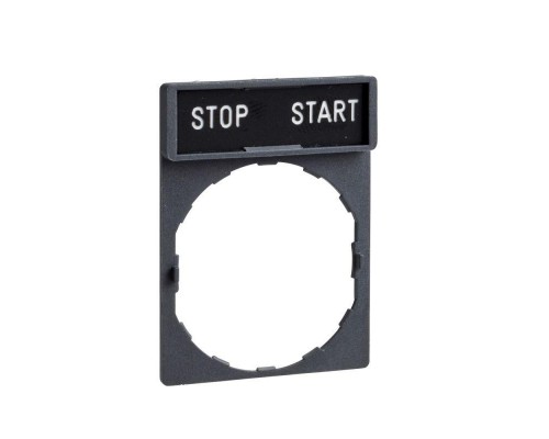 Маркировка 30х40мм с текстом 8х27мм STOP-START SchE ZBY2366
