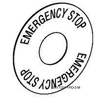 Маркировка EMERGENCY STOP SchE ZB6Y7330