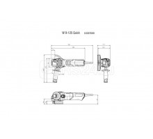 Машина угловая шлифовальная W 9-125 900Вт 2.5Нм Metabo 600376010