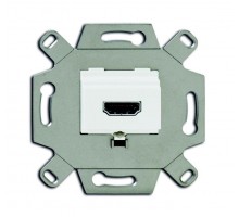 Механизм HDMI-розетки/разъема HDMI-type A Full HD 20 полюсов альп. бел. ABB 2CKA000230A0431