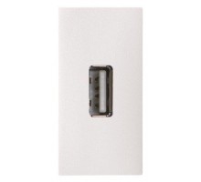 Механизм USB разъема тип А с винтовым подкл. проводов (5п) 1мод. Zenit бел. ABB 2CLA215580N1101
