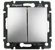 Механизм кнопки 2-кл. перекл. пром. Valena алюм. Leg 770218