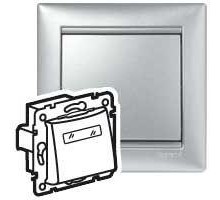 Механизм кнопки Valena 12В с держателем этикетки алюм. Leg 770217