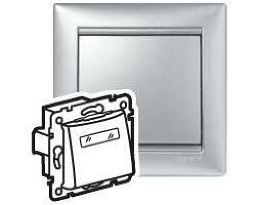 Механизм кнопки Valena 12В с держателем этикетки алюм. Leg 770217