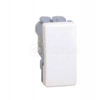 Механизм кнопки клавишной узкая 10А 250В Simon27 бел. 27659-64