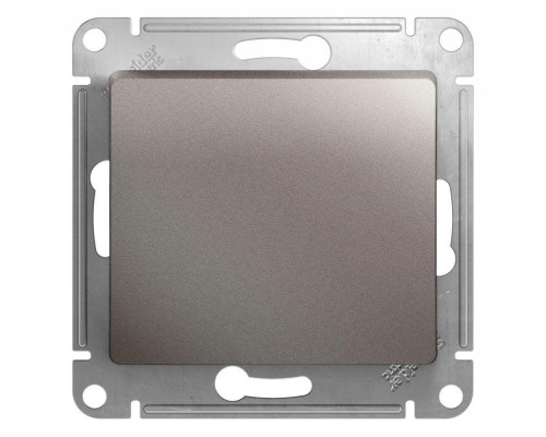 Механизм кнопки нажимного 1-кл. СП Glossa 10А IP20 (сх. 1) 10AX платина SchE GSL001215
