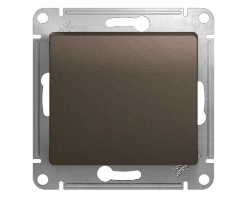 Механизм кнопки нажимного 1-кл. СП Glossa 10А IP20 (сх. 1) 10AX шоколад. SchE GSL000815