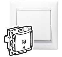 Механизм кнопки с пикт. звонка Valena 12В с подсветкой бел. Leg 774415