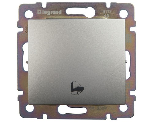 Механизм кнопки с пикт. звонка Valena алюм. Leg 770216