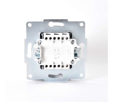 Механизм кнопки звонка 1-кл. 1п СП Karina 10А IP20 мат. серебр. LEZARD 707-4388-103