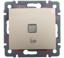 Механизм кнопки звонка СП Valena IP44 символ звонок с подсветкой сл. кость Leg 774115