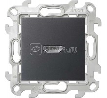 Механизм коннектора HDMI 1.4 Simon24 графит 2411094-038