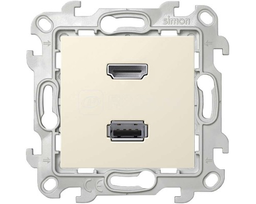Механизм коннектора HDMI+USB 2.0 Simon24 сл. кость 2411095-031