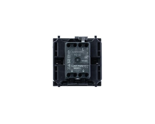 Механизм переключателя 1-кл. 2мод. СП Zenit 16А IP20 с клавишей серебр. ABB 2CLA220200N1301