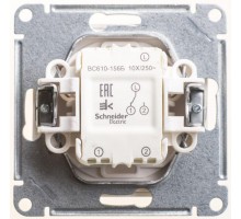 Механизм переключателя 1-кл. ОП W59 Aqua 10А IP44 10AX бел. SchE VS610-156B-1-86
