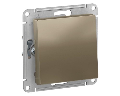 Механизм переключателя 1-кл. СП AtlasDesign 10А IP20 (сх. 6) 10AX шампань SchE ATN000561