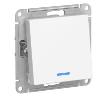 Механизм переключателя 1-кл. СП AtlasDesign 10А IP20 (сх. 6а) 10AX с подсветкой бел. SchE ATN000163
