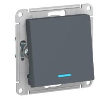 Механизм переключателя 1-кл. СП AtlasDesign 10А IP20 (сх. 6а) 10AX с подсветкой грифель SchE ATN000763