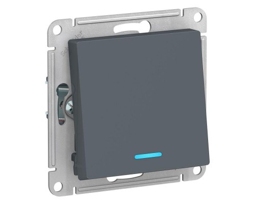 Механизм переключателя 1-кл. СП AtlasDesign 10А IP20 (сх. 6а) 10AX с подсветкой грифель SchE ATN000763