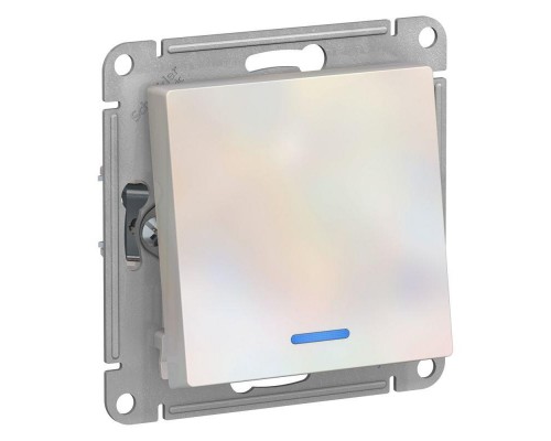 Механизм переключателя 1-кл. СП AtlasDesign 10А IP20 (сх. 6а) 10AX с подсветкой жемчуж. SchE ATN000463