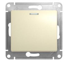 Механизм переключателя 1-кл. СП Glossa 10А IP20 (сх. 6а) 10AX с подсветкой беж. SchE GSL000263