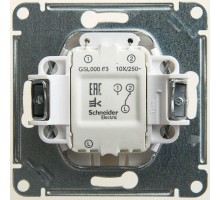 Механизм переключателя 1-кл. СП Glossa 10А IP20 (сх. 6а) 10AX с подсветкой перламутр SchE GSL000663