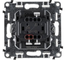 Механизм переключателя 1-кл. СП Valena Allure 10А IP20 250В 10AX с лиц. панелью безвинт. зажимы сл. кость Leg 752806