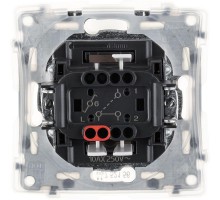Механизм переключателя 1-кл. СП Valena Life 10А IP44 250В 10AX с лиц. панелью безвинт. зажимы бел. Leg 752156