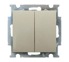 Механизм переключателя 2-кл. 1п СП Basic 55 10А IP20 с клавишей шампань ABB 2CKA001012A2171