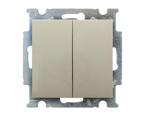 Механизм переключателя 2-кл. 1п СП Basic 55 10А IP20 с клавишей шампань ABB 2CKA001012A2171