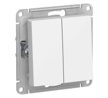 Механизм переключателя 2-кл. СП AtlasDesign 10А IP20 (сх. 6/2) 10AX бел. SchE ATN000165