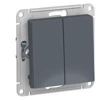 Механизм переключателя 2-кл. СП AtlasDesign 10А IP20 (сх. 6/2) 10AX грифель SchE ATN000765
