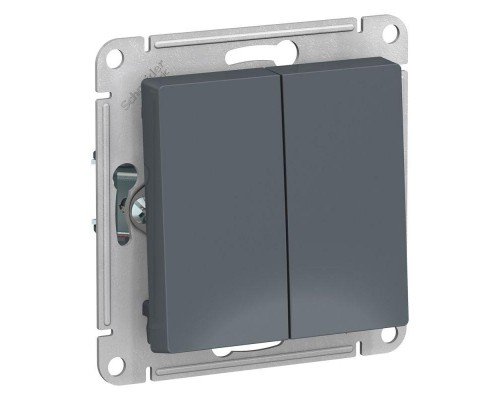Механизм переключателя 2-кл. СП AtlasDesign 10А IP20 (сх. 6/2) 10AX грифель SchE ATN000765