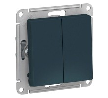Механизм переключателя 2-кл. СП AtlasDesign 10А IP20 (сх. 6/2) 10AX изумруд SchE ATN000865