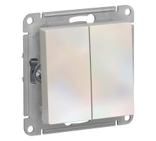 Механизм переключателя 2-кл. СП AtlasDesign 10А IP20 (сх. 6/2) 10AX жемчуж. SchE ATN000465
