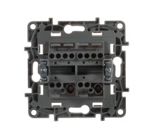 Механизм переключателя 2-кл. СП Etika Plus 10А IP20 250В 10AX безвинт. зажимы сл. кость Leg 672312