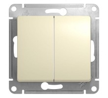 Механизм переключателя 2-кл. СП Glossa 10А IP20 (сх. 6/2) 10AX беж. SchE GSL000265