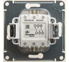 Механизм переключателя 2-кл. СП Glossa 10А IP20 (сх. 6/2) 10AX перламутр SchE GSL000665
