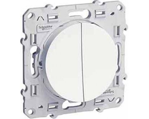 Механизм переключателя 2-кл. СП Odace 10А IP21 (сх. 6) бел. SchE S52R213