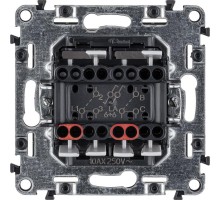 Механизм переключателя 2-кл. СП Valena Life 10А IP20 250В с лиц. панелью безвинт. зажимы бел. Leg 752408