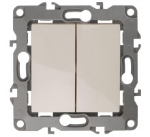 Механизм переключателя 2-кл. СП Эра12 10А IP20 12-1106-02 250В 10AX сл. кость Эра Б0014664