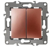 Механизм переключателя 2-кл. СП Эра12 10А IP20 12-1106-14 250В 10AX медь Эра Б0019297