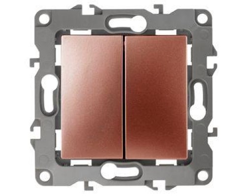 Механизм переключателя 2-кл. СП Эра12 10А IP20 12-1106-14 250В 10AX медь Эра Б0019297