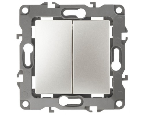 Механизм переключателя 2-кл. СП Эра12 10А IP20 12-1106-15 250В 10AX перламутр Эра Б0019298